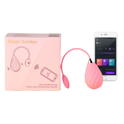 Magic Motion Oeuf Vibrant Connecté Magic Sundae 6 x 3.5cm Rose